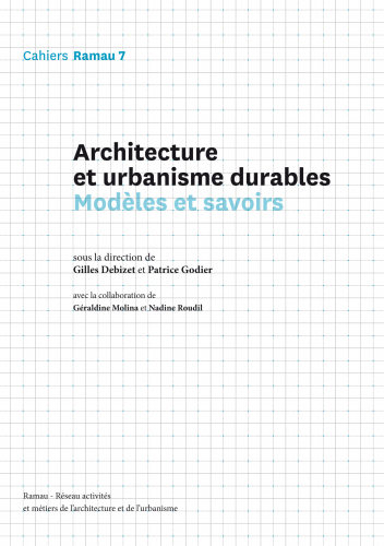 Architecture et urbanisme durables - Couverture, Cahiers Ramau, 7, 2015